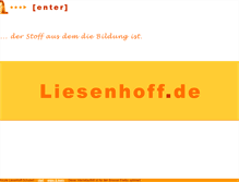 Tablet Screenshot of liesenhoff.de